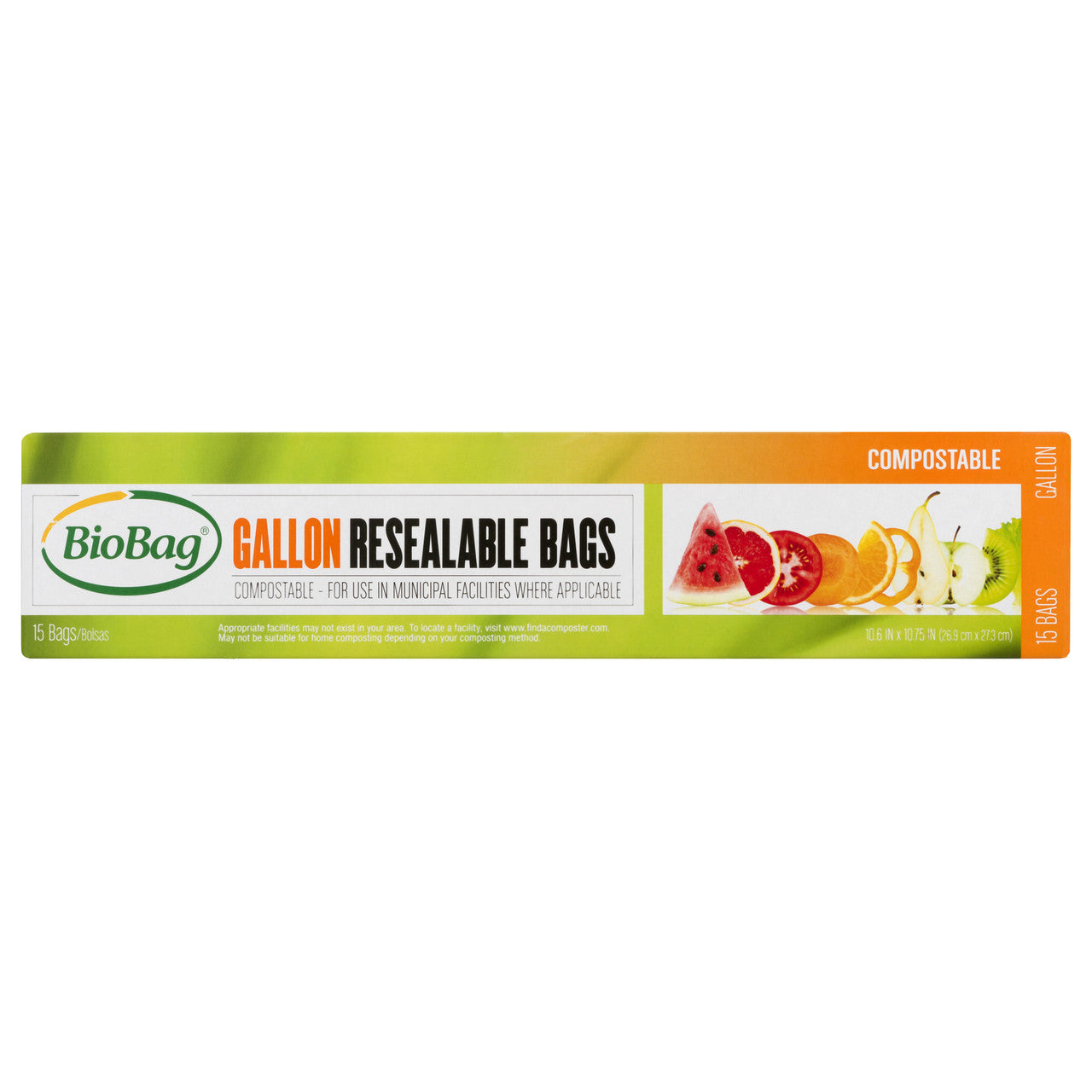 BIOBAG GALLON RESEAL BAG ( 12 X 15 CT )-0