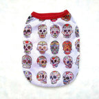 Skull Halloween Pet Clothes: Spooky Ghost Head Vest