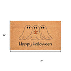 24" X 36" Black And Natural Halloween Halloween Happy Halloween Outdoor Coir Door Mat-3