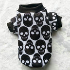 Skull Halloween Pet Clothes: Spooky Ghost Head Vest