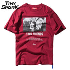 Men Hip Hop T Shirt Streetwear Angry Dog Print Harajuku
