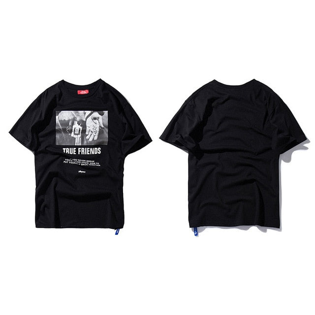 Men Hip Hop T Shirt Streetwear Angry Dog Print Harajuku