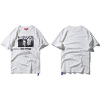 Men Hip Hop T Shirt Streetwear Angry Dog Print Harajuku