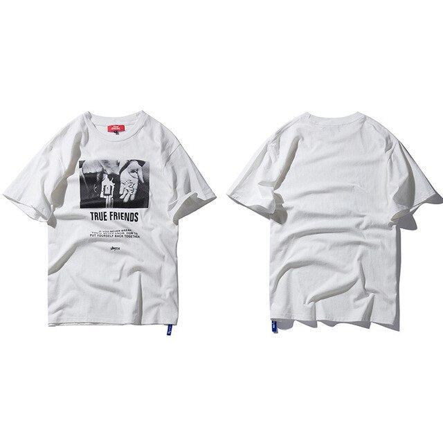 Men Hip Hop T Shirt Streetwear Angry Dog Print Harajuku