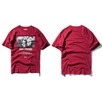 Men Hip Hop T Shirt Streetwear Angry Dog Print Harajuku