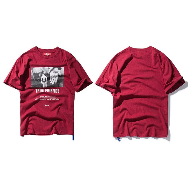 Men Hip Hop T Shirt Streetwear Angry Dog Print Harajuku