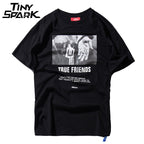 Men Hip Hop T Shirt Streetwear Angry Dog Print Harajuku
