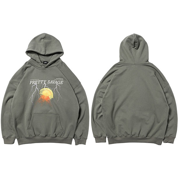 Men Hoodie Sweatshirt Hip Hop Streetwear