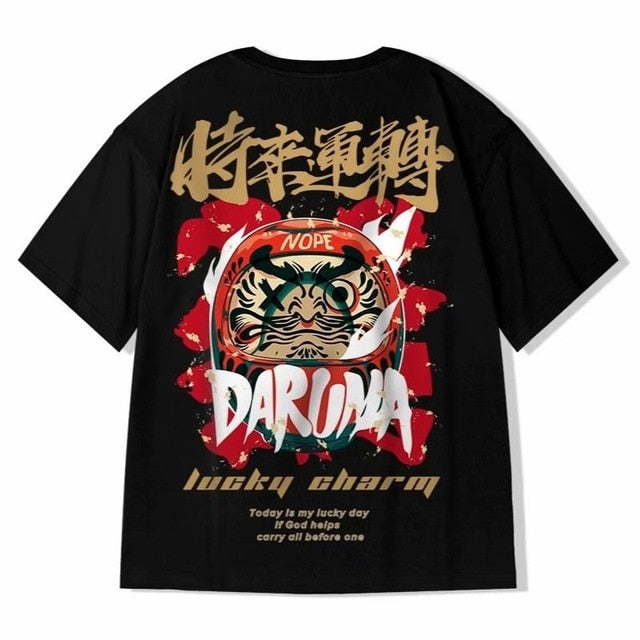 Men's T-Shirts  Chinese Style Lucky Printed Short Sleeve Tshirts