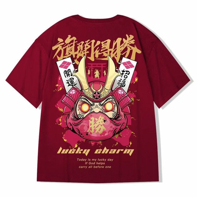Men's T-Shirts  Chinese Style Lucky Printed Short Sleeve Tshirts