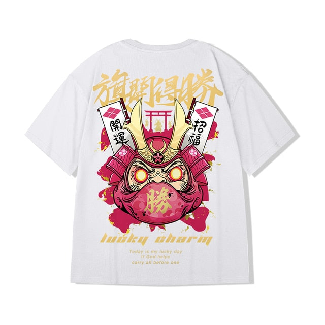 Men's T-Shirts  Chinese Style Lucky Printed Short Sleeve Tshirts