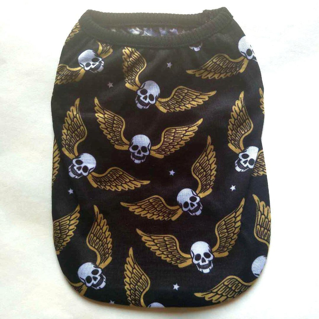Skull Halloween Pet Clothes: Spooky Ghost Head Vest