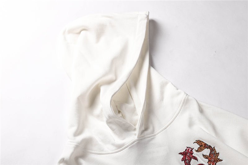 Chinese Style Top Men Carp Koi Embroidered