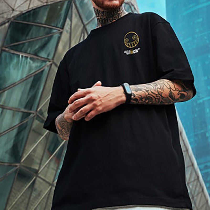Cotton T-Shirts Men  Smiley Print