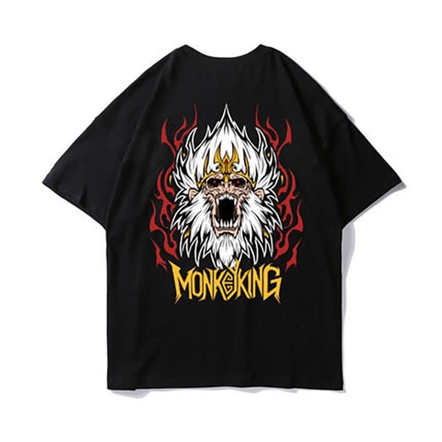 Cotton Tee tshirt Man Cartoon Animal Printed