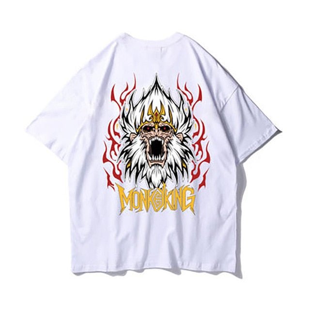 Cotton Tee tshirt Man Cartoon Animal Printed