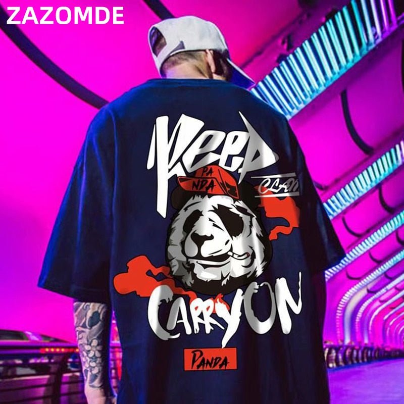Cotton Tee tshirt Man Cartoon Animal Printed