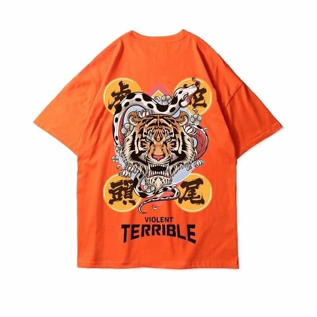 Cotton Tee tshirt Man Cartoon Animal Printed