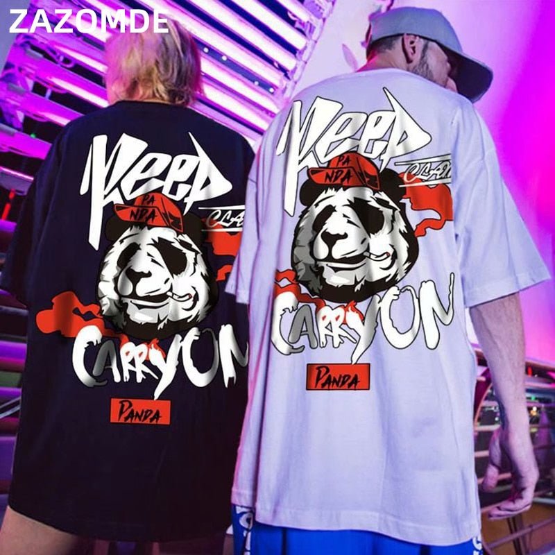 Cotton Tee tshirt Man Cartoon Animal Printed