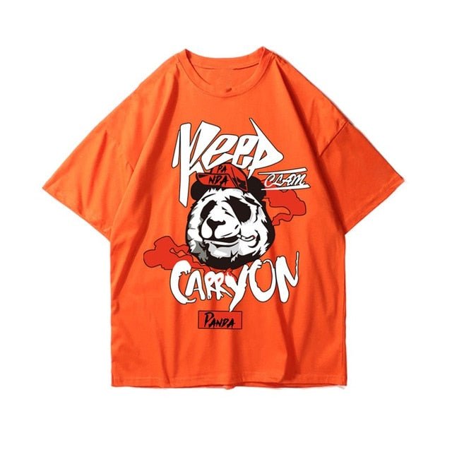 Cotton Tee tshirt Man Cartoon Animal Printed