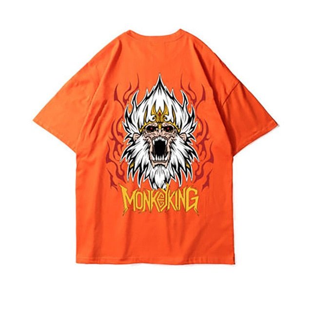 Cotton Tee tshirt Man Cartoon Animal Printed