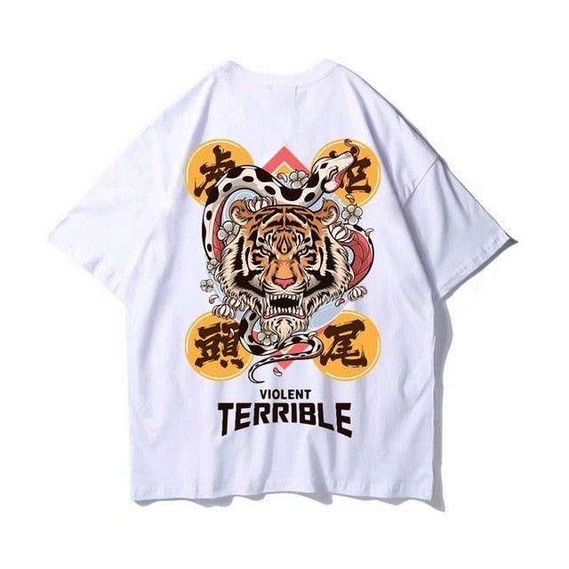 Cotton Tee tshirt Man Cartoon Animal Printed