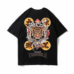 Cotton Tee tshirt Man Cartoon Animal Printed