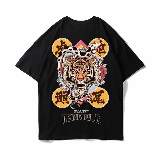 Cotton Tee tshirt Man Cartoon Animal Printed