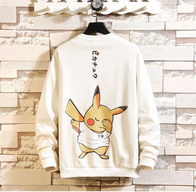 5XL Anime Hoodies Men Black Hooded Japanese