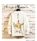 5XL Anime Hoodies Men Black Hooded Japanese