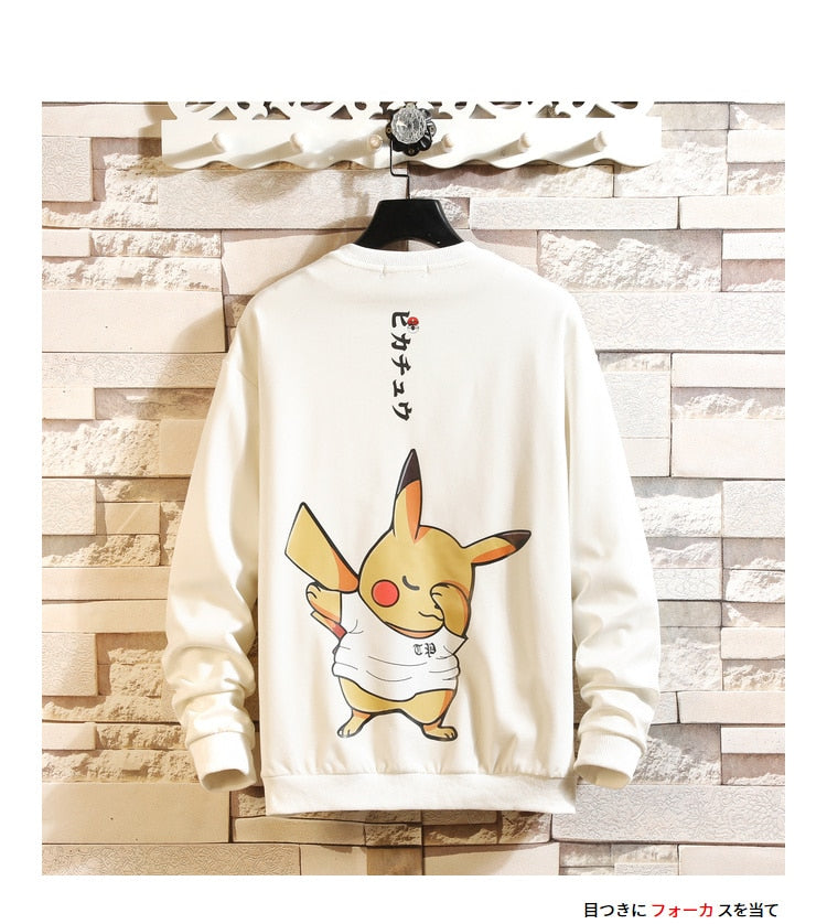 5XL Anime Hoodies Men Black Hooded Japanese