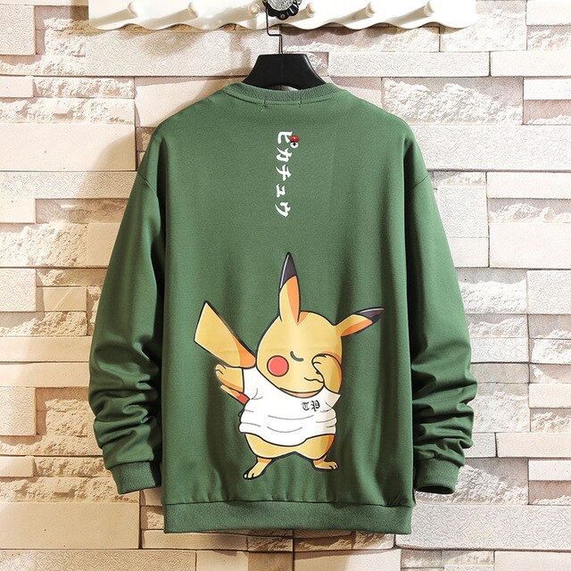 5XL Anime Hoodies Men Black Hooded Japanese