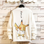 5XL Anime Hoodies Men Black Hooded Japanese