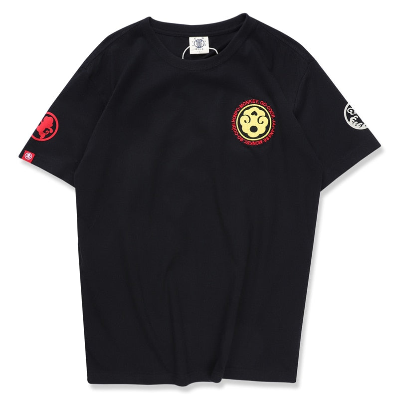 Japanese Style Wave Streetwear TShirts Mens