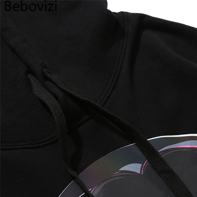 Reflective Anime Hooded Sweatshirts Hoodie