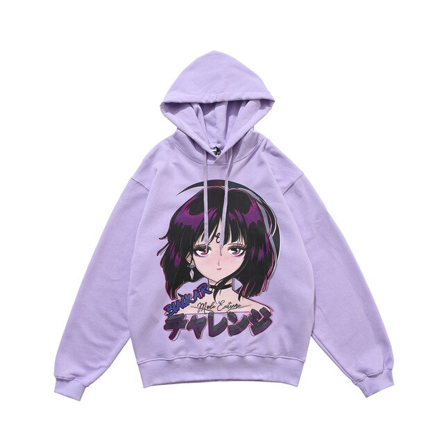 Reflective Anime Hooded Sweatshirts Hoodie