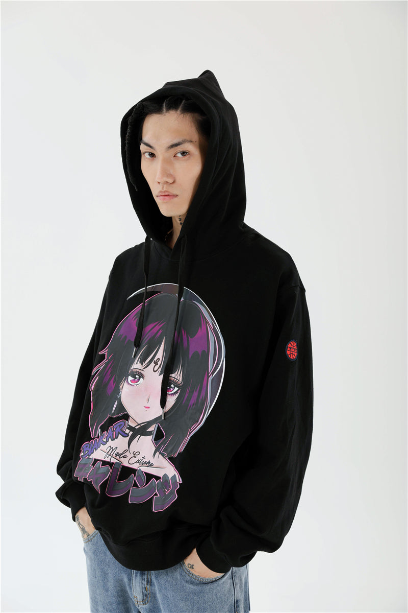 Reflective Anime Hooded Sweatshirts Hoodie