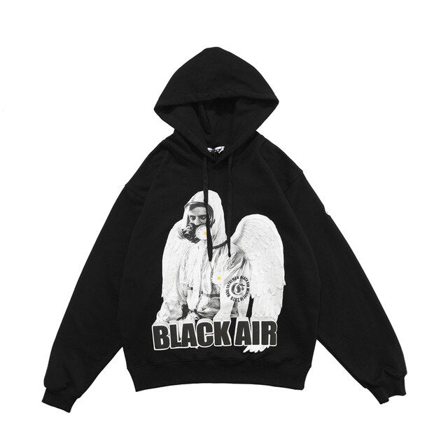Reflective Astronaut Angel Print Sweatshirt