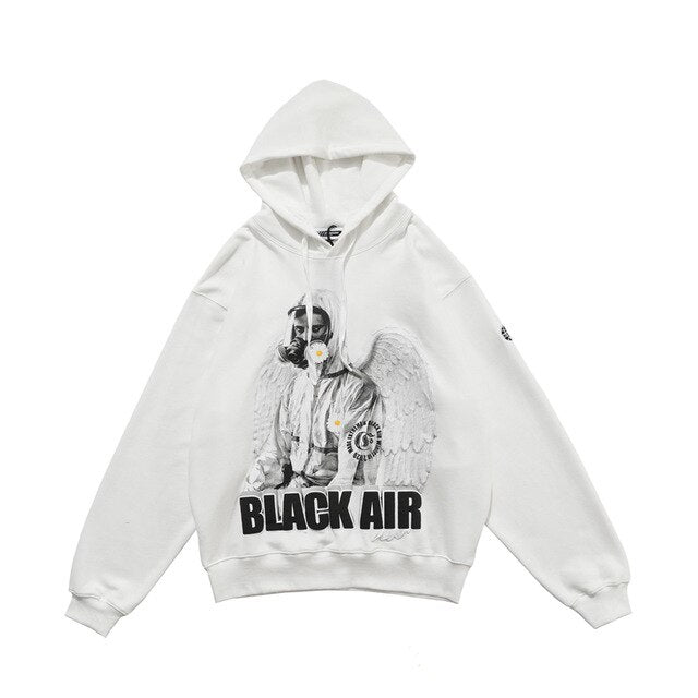 Reflective Astronaut Angel Print Sweatshirt