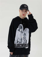 Reflective Astronaut Angel Print Sweatshirt