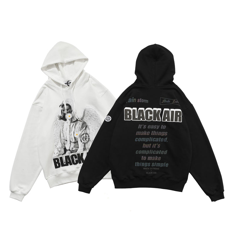 Reflective Astronaut Angel Print Sweatshirt