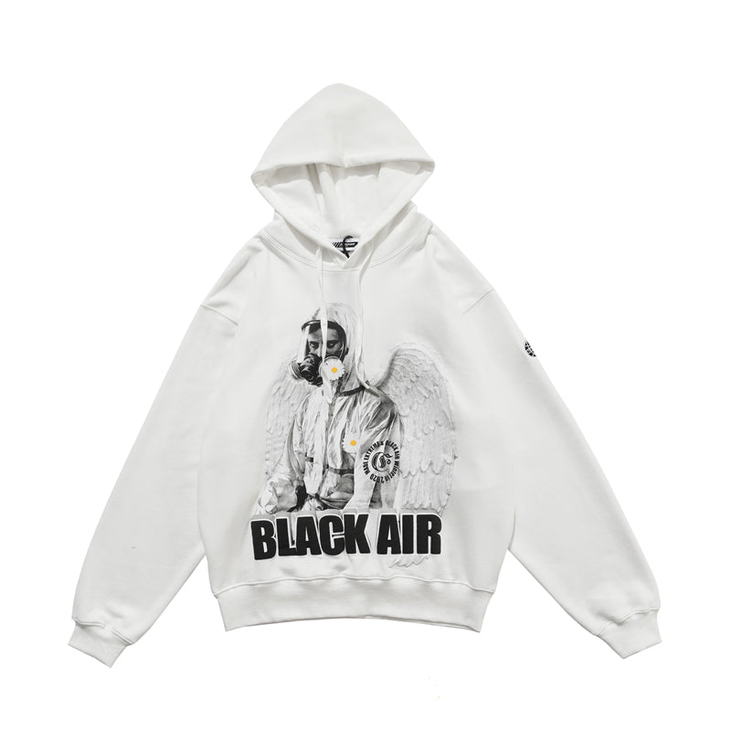 Reflective Astronaut Angel Print Sweatshirt