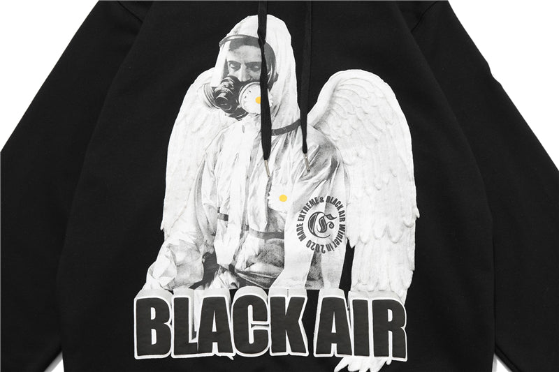Reflective Astronaut Angel Print Sweatshirt