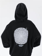 Reflective Geometry Circle Hooded Sweatshirt