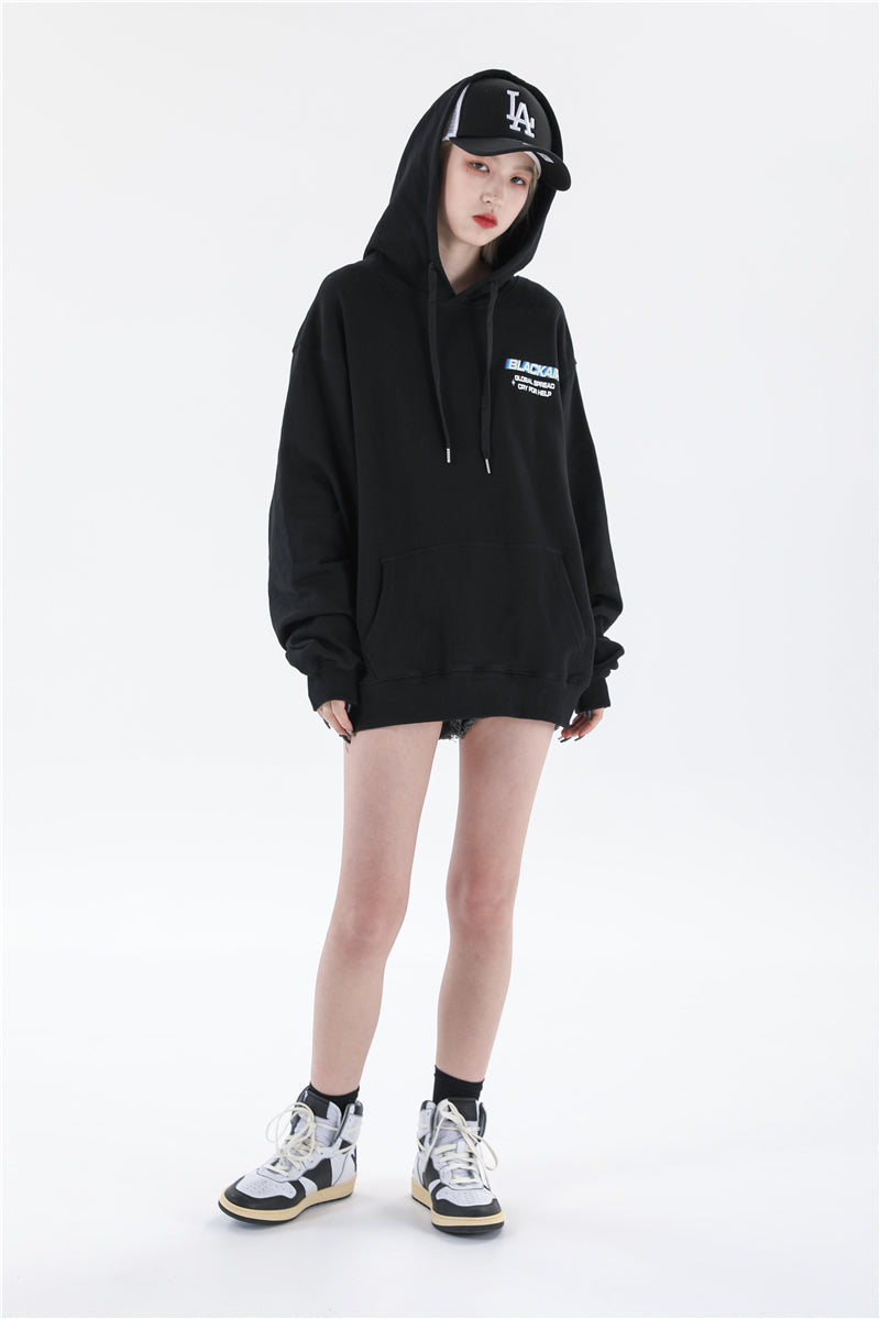 Reflective Geometry Circle Hooded Sweatshirt